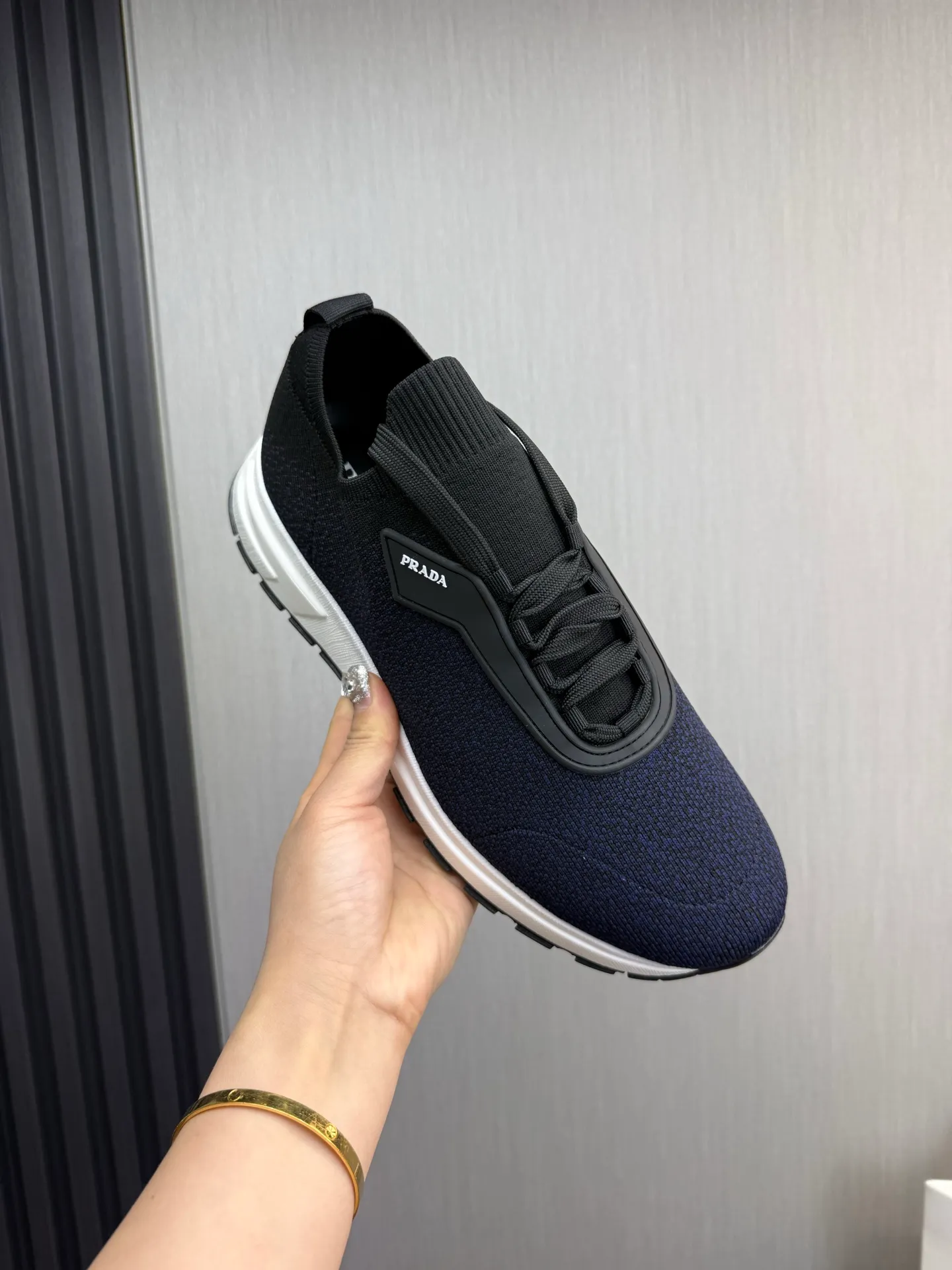 Men's shoes 💰500💰 [PRADA] Men's shoes are popular in the counter, official website is synchronized, 1 high-quality shipment ✔️Original fly-woven cowhide + cowhide lining, original original bottom, 38-45 (45 customized, non-refundable)